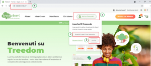 screenshot di treedom website